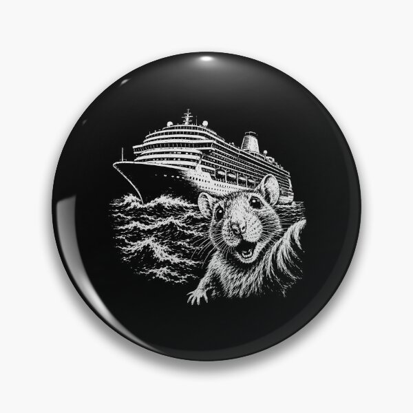 Item preview, Hantavirus 2026 Funny Shocked Rat Selfie With Cruise Ship designed and sold by gunaone-design.