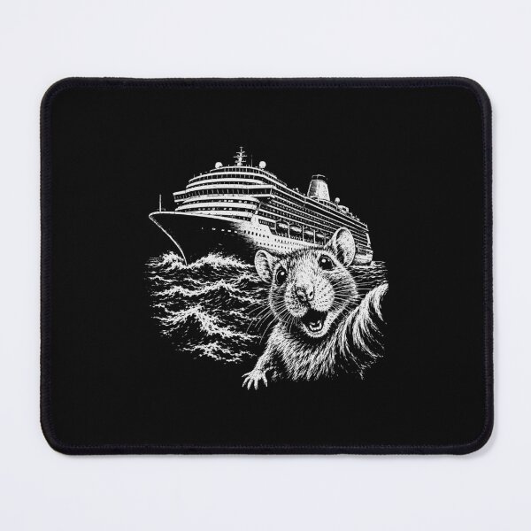 Item preview, Hantavirus 2026 Funny Shocked Rat Selfie With Cruise Ship designed and sold by gunaone-design.