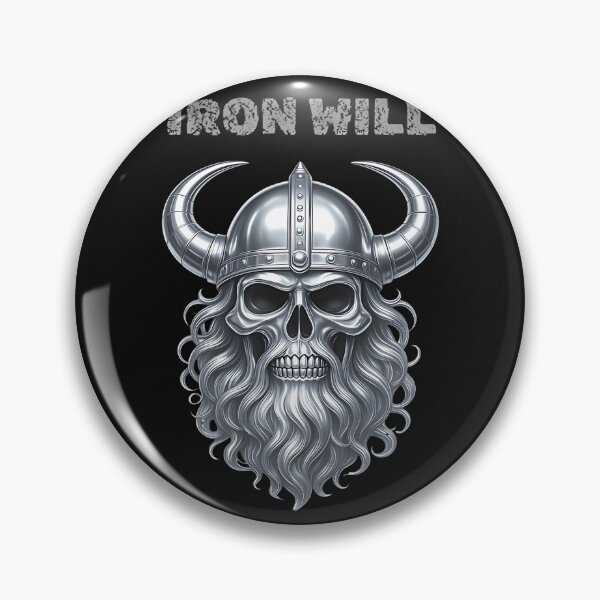 Item preview, Iron Will Viking Skull Warrior Motivation designed and sold by DarkOriginArts.