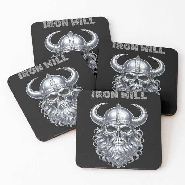 Item preview, Iron Will Viking Skull Warrior Motivation designed and sold by DarkOriginArts.