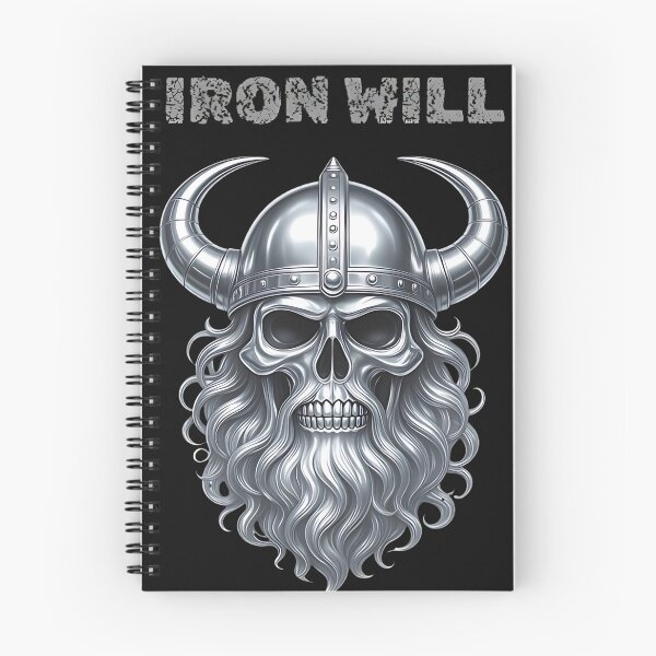 Item preview, Iron Will Viking Skull Warrior Motivation designed and sold by DarkOriginArts.