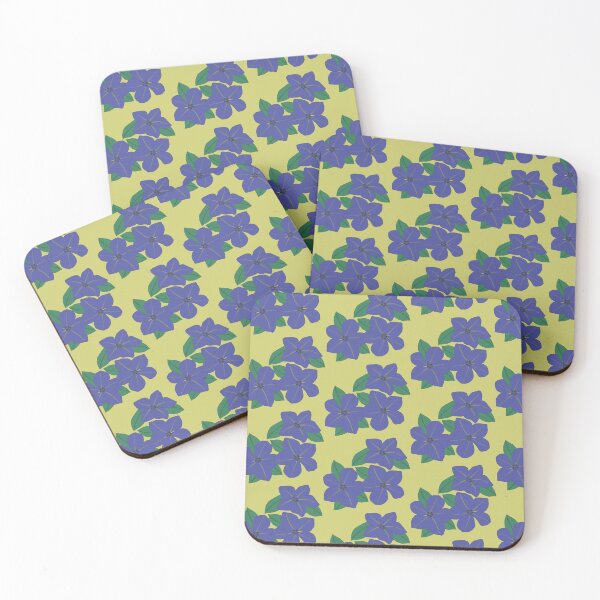 Item preview, deep blu flowers of the rose garden designed and sold by RhoQA.
