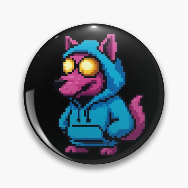 Artikelvorschau, Pixelwolf mit Brille entworfen und verkauft von MargoMalej.