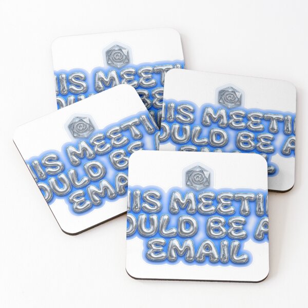 Item preview, This Meeting Could Be an Email – Y2K Chrome Meme designed and sold by Dada-arts.