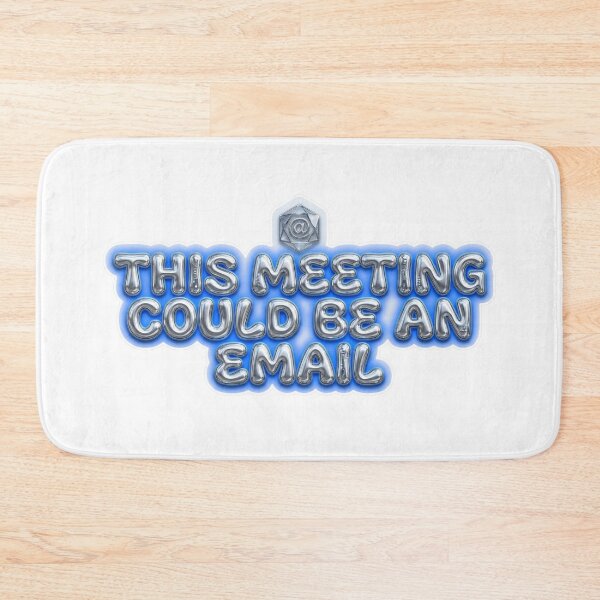 Item preview, This Meeting Could Be an Email – Y2K Chrome Meme designed and sold by Dada-arts.