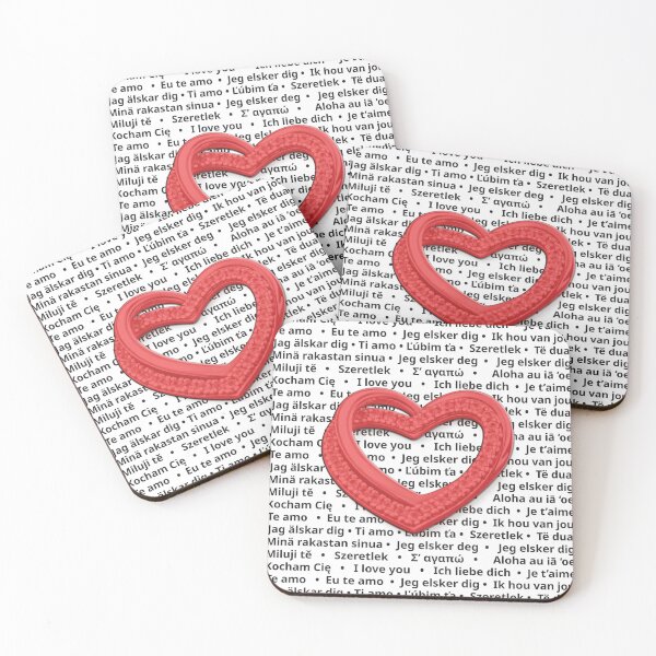 Item preview, Love in Many Languages – Heart Typography Design designed and sold by ulupono.
