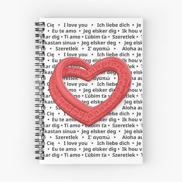 Item preview, Love in Many Languages – Heart Typography Design designed and sold by ulupono.