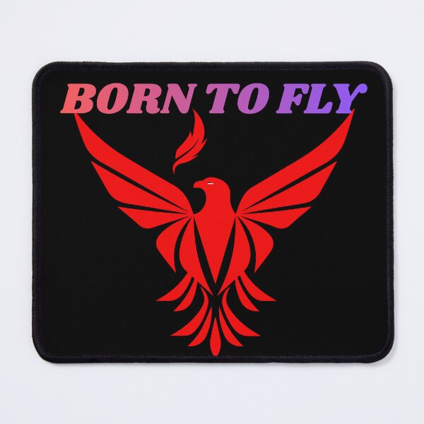 Item preview, Phoenix Emblem With Born To Fly designed and sold by ShaLogoStudio.