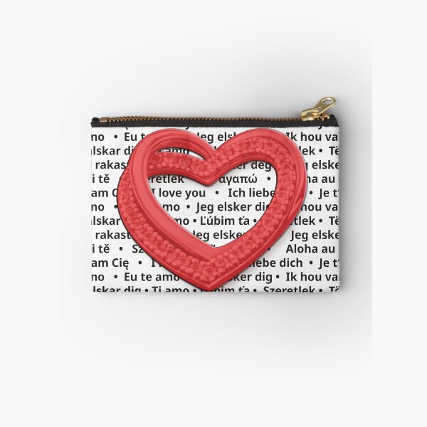 Item preview, Love in Many Languages – Heart Typography Design designed and sold by ulupono.