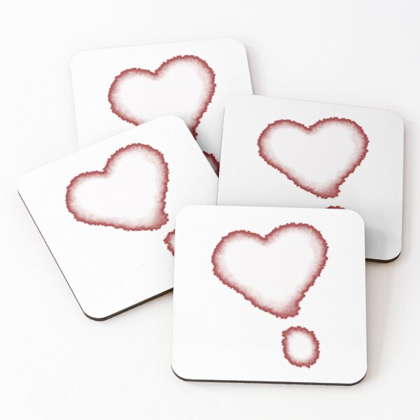 Item preview, Blurred Heart Left in Soft Red designed and sold by CuteartBySakura.