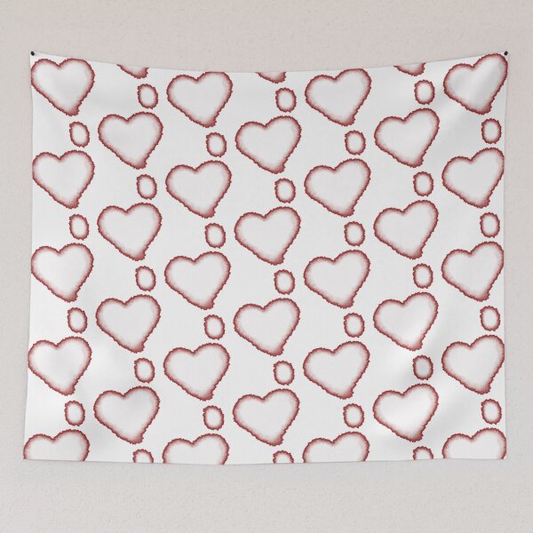 Item preview, Blurred Heart Left in Soft Red designed and sold by CuteartBySakura.