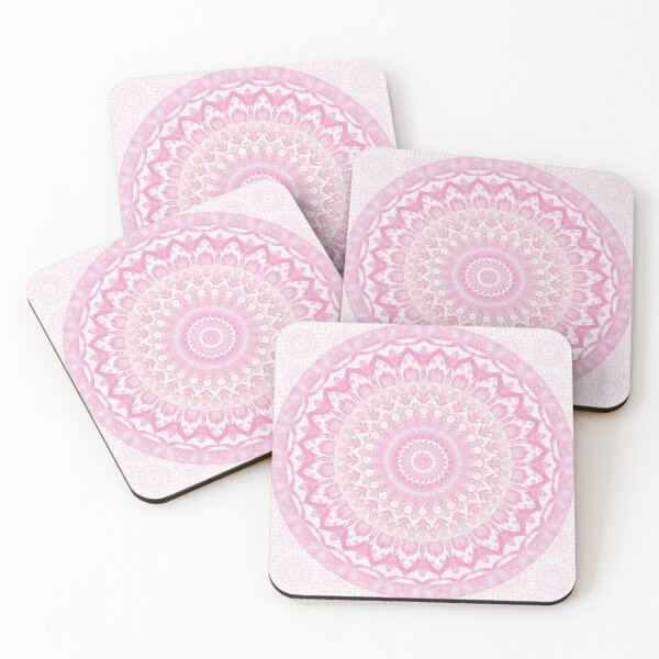 Item preview, Frosted Pink Mandala designed and sold by Kelly Dietrich Mandala & Fractal Art.