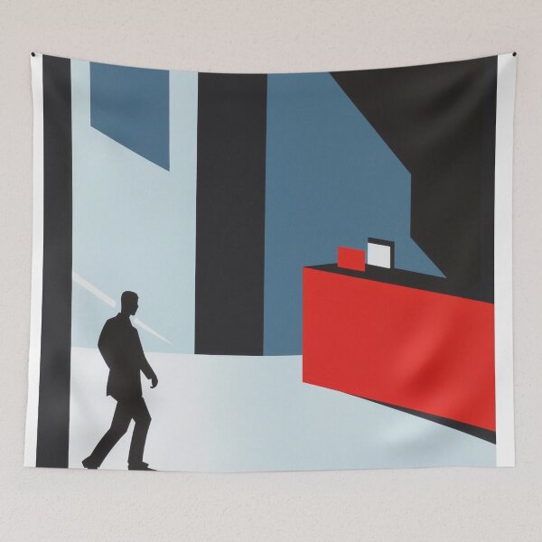 Item preview, Bauhaus Minimalism - Geometric Shadows and Light Architecture designed and sold by Caspereickeart.