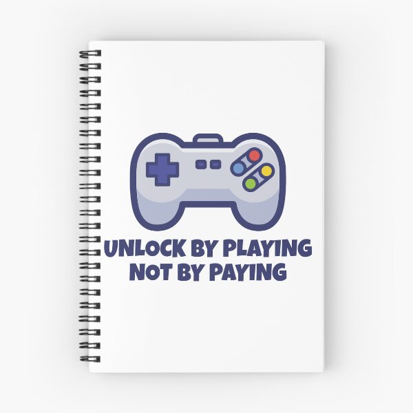 Item preview, Unlock By Playing Not By Paying – Funny Retro Gamer Gaming Controller Design designed and sold by WordPlayStudio.