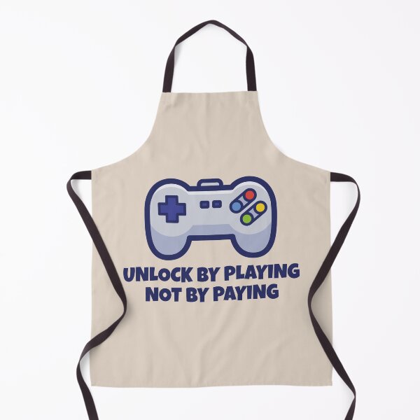 Item preview, Unlock By Playing Not By Paying – Funny Retro Gamer Gaming Controller Design designed and sold by WordPlayStudio.