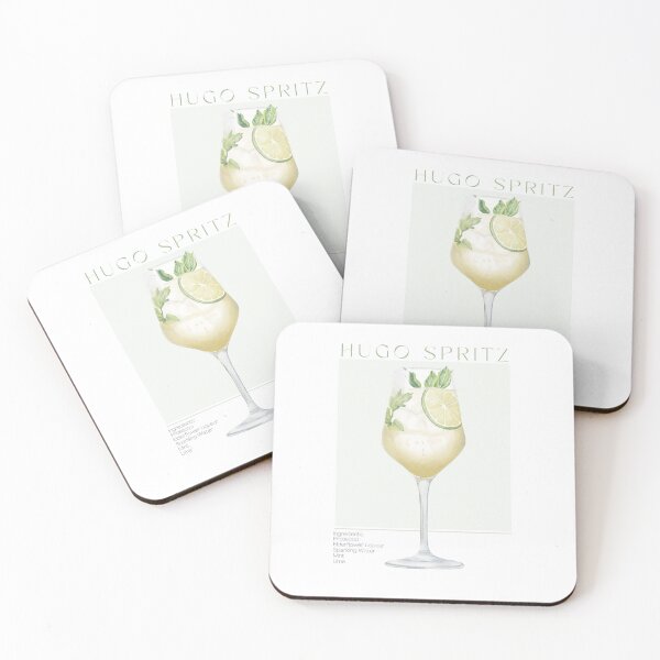 Item preview, Hugo Spritz Cocktail Art Print  designed and sold by Jebaka.