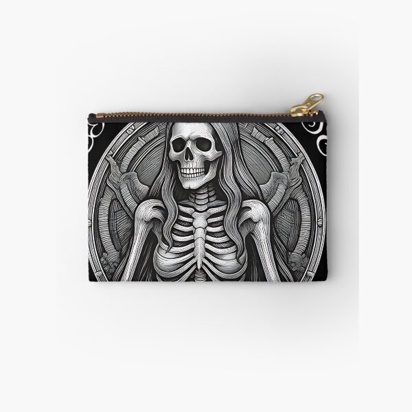 Item preview, Eternal Muse Gothic Art Nouveau Skeleton Lady designed and sold by DarkOriginArts.