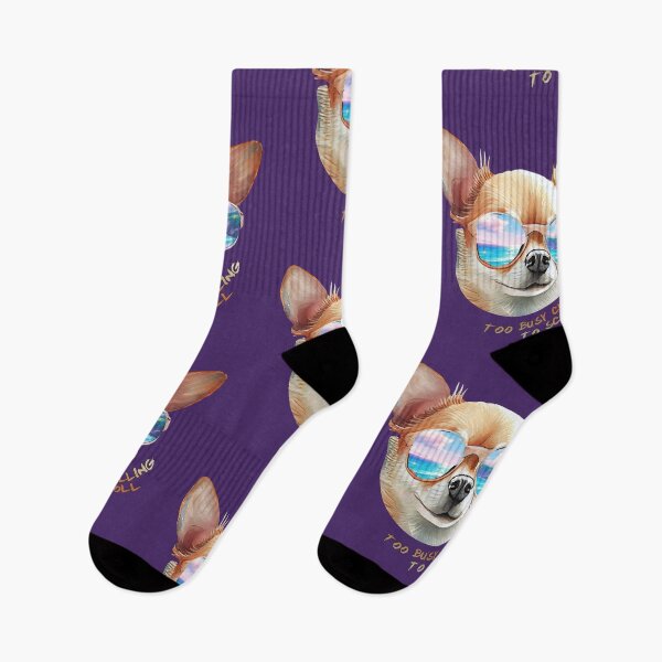Item preview, Vacation mode Chihuahua - too busy chiling to scroll designed and sold by GraphicComet.