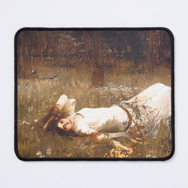 Item preview, Ophelia Lying in the Grass - John William Waterhouse designed and sold by Jon-Baran.