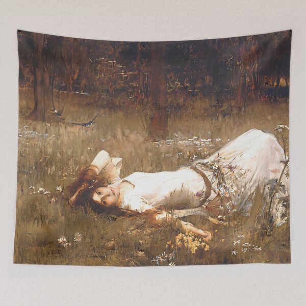 Item preview, Ophelia Lying in the Grass - John William Waterhouse designed and sold by Jon-Baran.