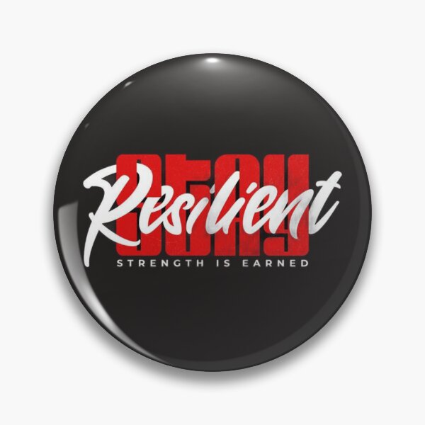 Item preview, Stay Resilient Strength Is Earned Typography designed and sold by NexusCreash.