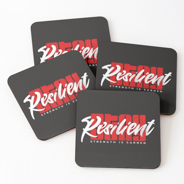 Item preview, Stay Resilient Strength Is Earned Typography designed and sold by NexusCreash.