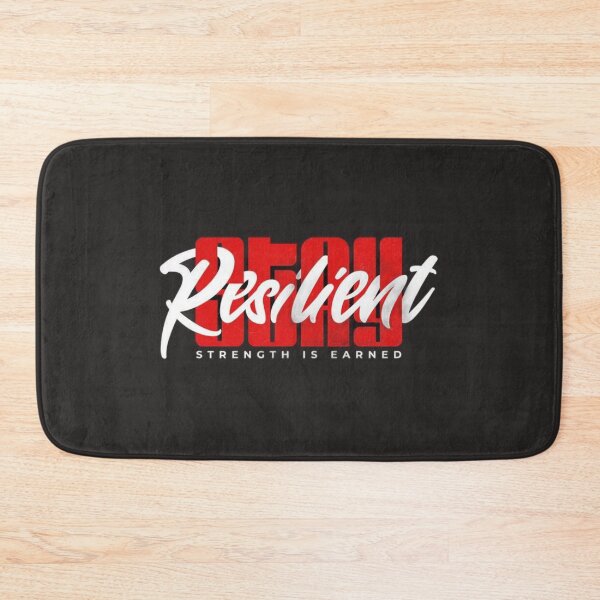 Item preview, Stay Resilient Strength Is Earned Typography designed and sold by NexusCreash.