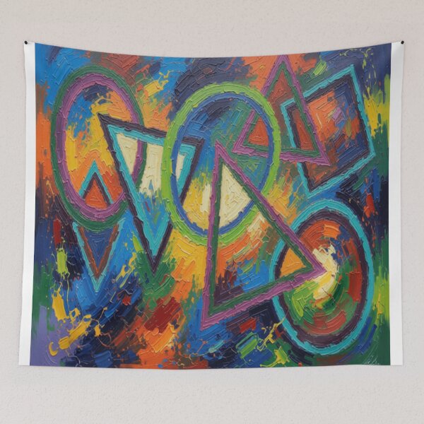 Item preview, Disorder By Design Burst Modern  colorful geometric abstract design designed and sold by SmashingDeals.