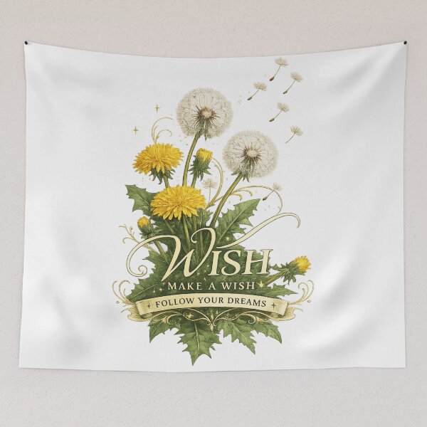Item preview, Wish Dandelion Botanical Graphic Tee designed and sold by GreenVerseStore.