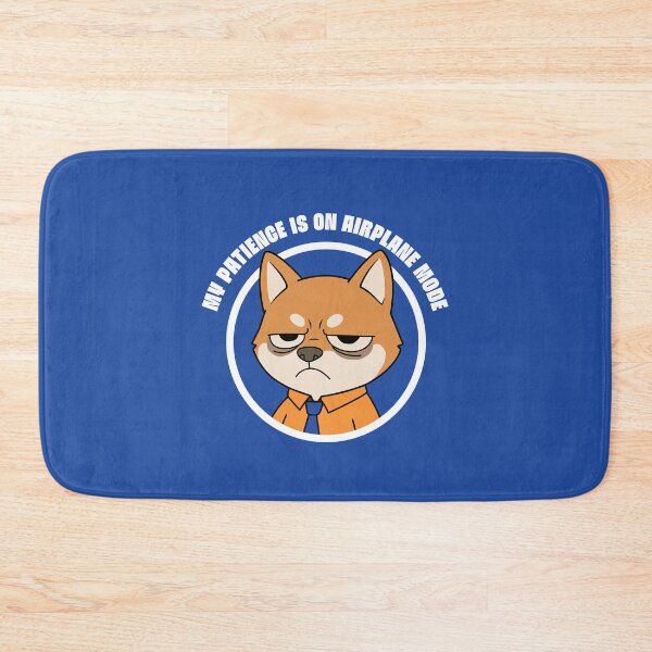 Item preview, My patience is on airplane mode | Funny Office Dog Sticker designed and sold by TheNicheNest.