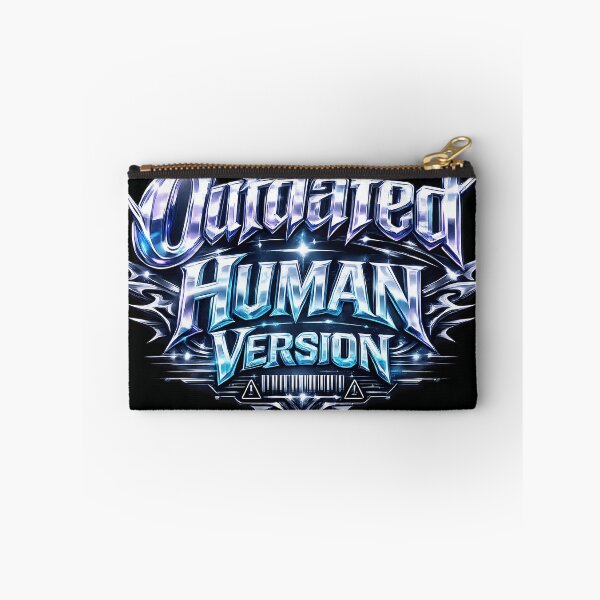 Item preview, Outdated Human Version – Futuristic Y2K Cyber Typography Design designed and sold by XxZainStylexX.
