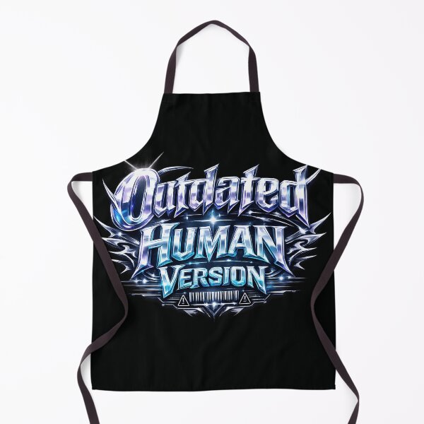 Item preview, Outdated Human Version – Futuristic Y2K Cyber Typography Design designed and sold by XxZainStylexX.