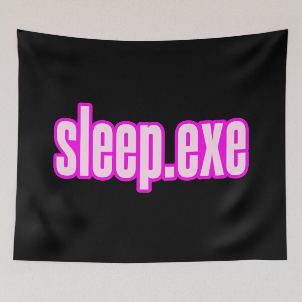 Item preview, sleep.exe, Pink Outlined designed and sold by Memes N Lore .