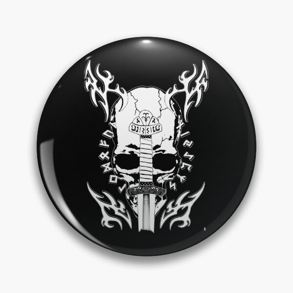 Item preview, BIRD Original - Viking Skull Sword Runes designed and sold by shopBird.