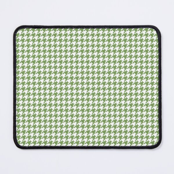 Item preview, Moss green and white houndstooth designed and sold by Karf ..