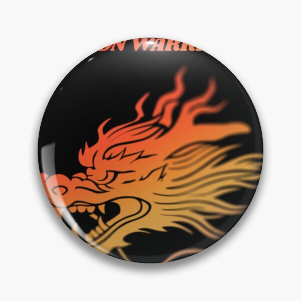 Item preview, Blazing Dragon Warrior Emblem designed and sold by ShaLogoStudio.
