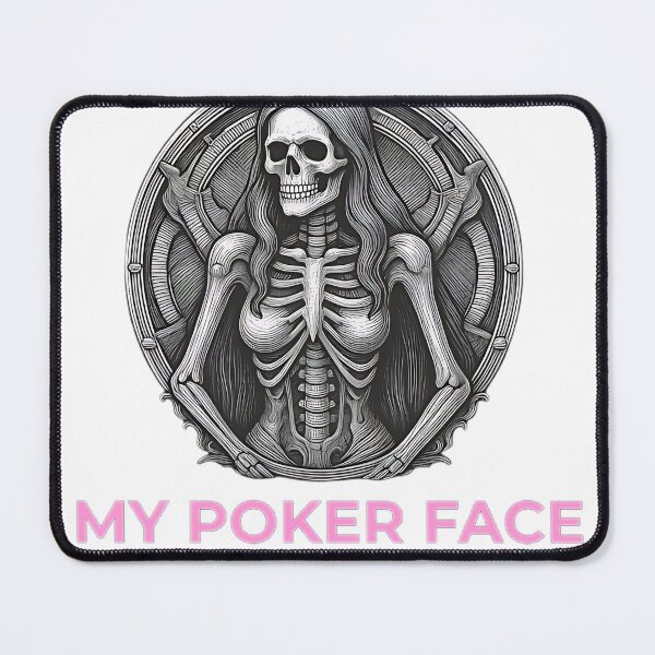 Item preview, My Poker Face Funny Gothic Skeleton Lady Sarcasm designed and sold by DarkOriginArts.