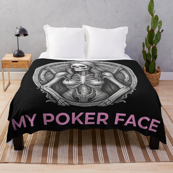 Item preview, My Poker Face Funny Gothic Skeleton Lady Sarcasm designed and sold by DarkOriginArts.