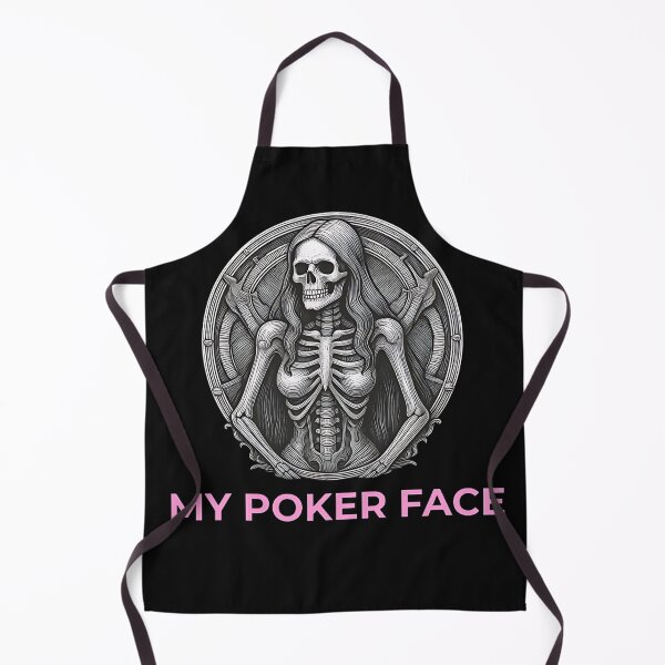 Item preview, My Poker Face Funny Gothic Skeleton Lady Sarcasm designed and sold by DarkOriginArts.