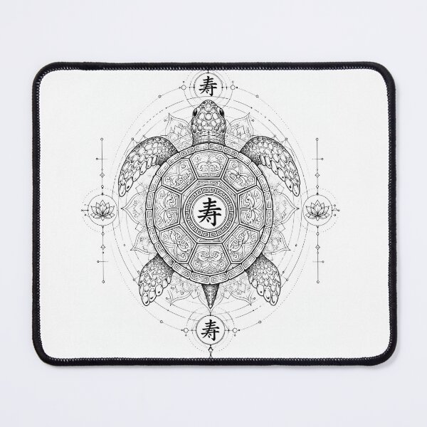 Item preview, Longevity Turtle Sacred Geometry Art designed and sold by suryabumblee.