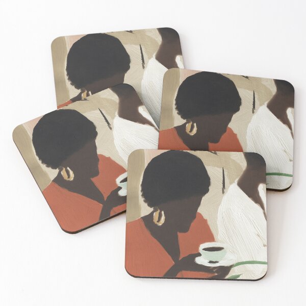 Item preview, Afrobohemian Coffee Sharing Painting designed and sold by Maisonsucces.