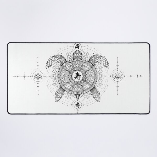 Item preview, Longevity Turtle Sacred Geometry Art designed and sold by suryabumblee.