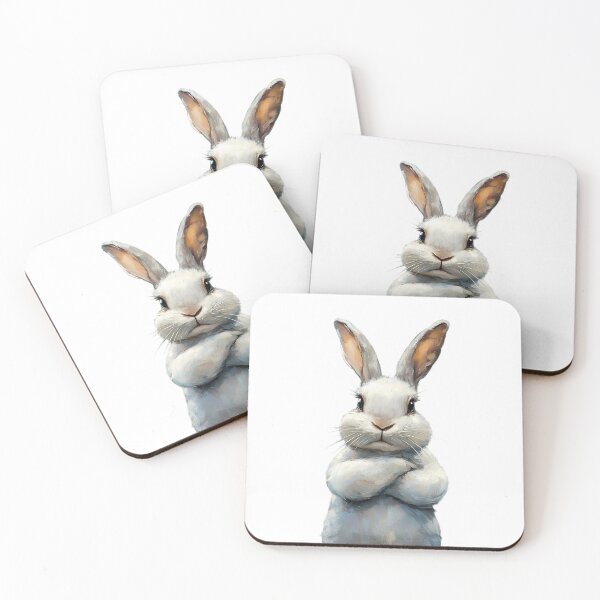 Item preview, Grumpy Rabbit Attitude Meme - Funny Sarcastic Animal Lover Gift designed and sold by illeN-Art-World.