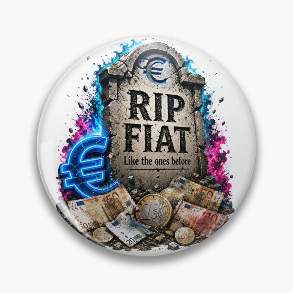 Item preview, Euro gravestone with RIP FIAT designed and sold by Wolf Creator.