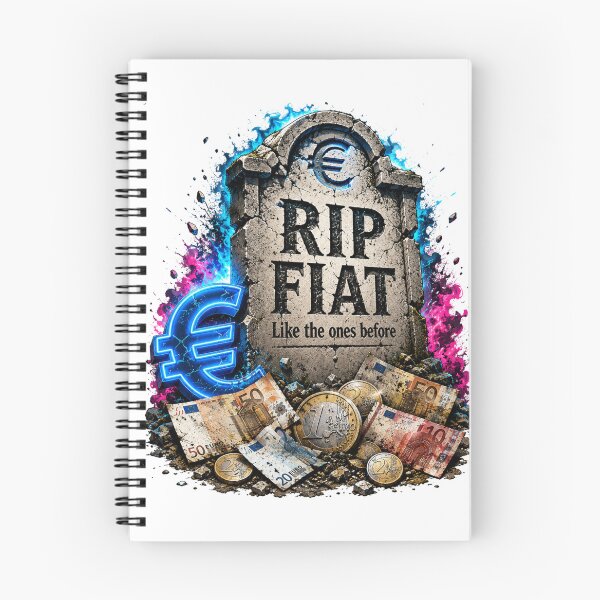 Item preview, Euro gravestone with RIP FIAT designed and sold by Wolf Creator.