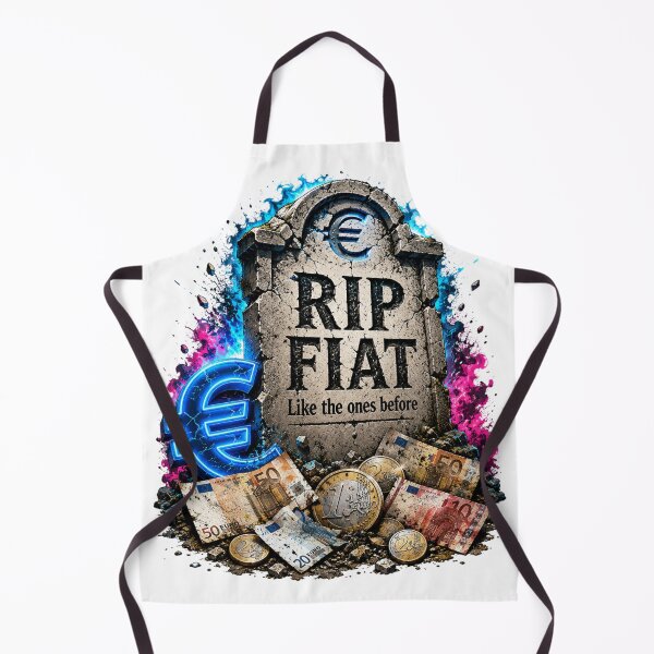 Item preview, Euro gravestone with RIP FIAT designed and sold by Wolf Creator.