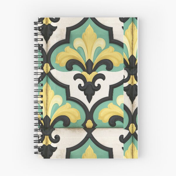 Item preview, Teal and Black Damask Ornate Tile Texture designed and sold by Piotrek0001.