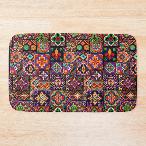 Item preview, Colorful Mexican Talavera Mosaic Square Tiles designed and sold by Piotrek0001.
