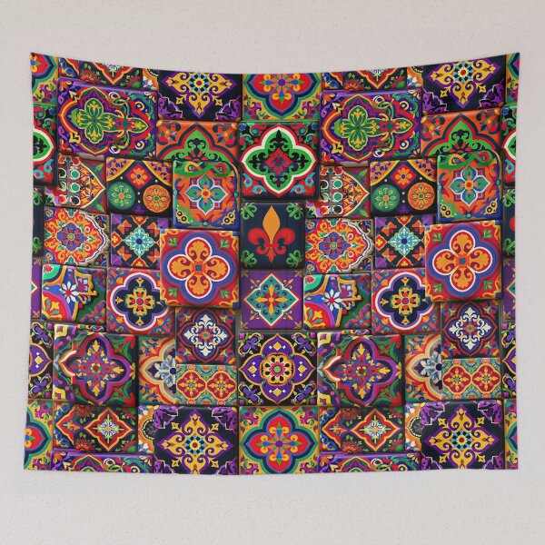 Item preview, Blue and Green Intricate Moroccan Tile Pattern designed and sold by Piotrek0001.