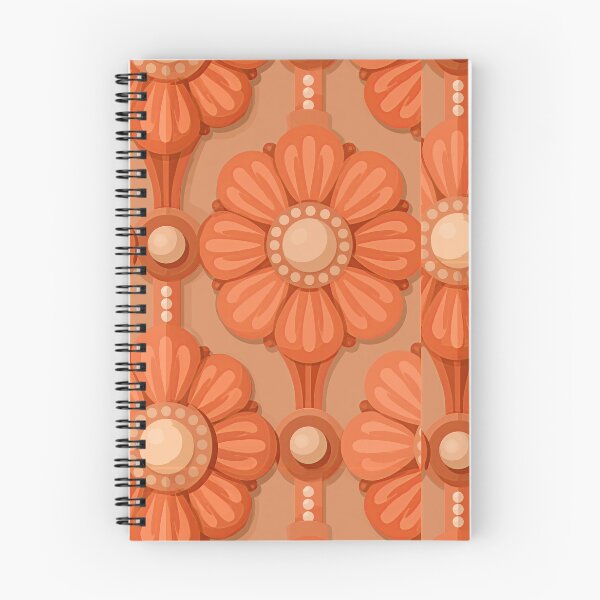 Item preview, Orange 3D Sculpted Floral Ceramic Tile designed and sold by Piotrek0001.